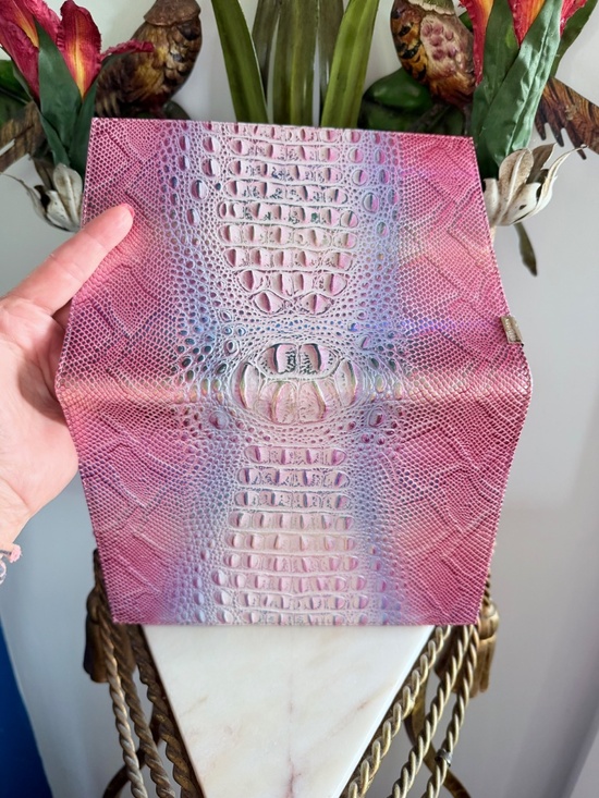 Brahmin Handbags - 💖 NWT Brahmin SAMPLE Multi Sundial Pink Iridescent Leather Journal Notebook💖
